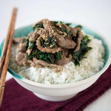 saute de boeuf aux epinards