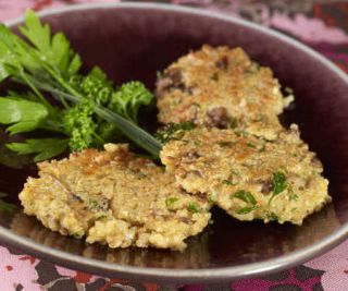 galette quinoa champignon