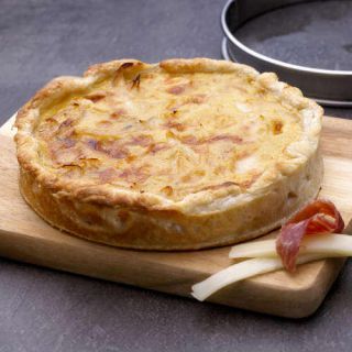 tarte oignon jambon serrano