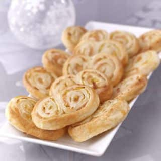 palmier salé saumon poireau