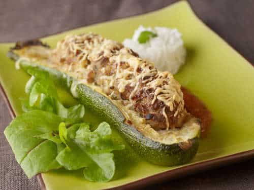 courgette farci a la viande