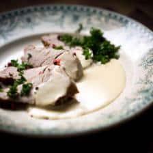 Filet mignon de porc à la crème de Munster