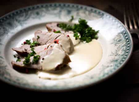 Filet mignon de porc à la crème de Munster