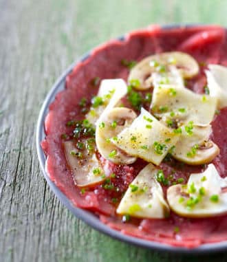 Carpaccio de boeuf tomme de Savoie