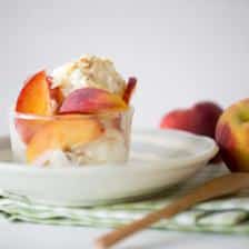 glace peche gingembre