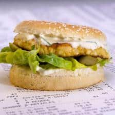 Burger dinde sauce yaourt