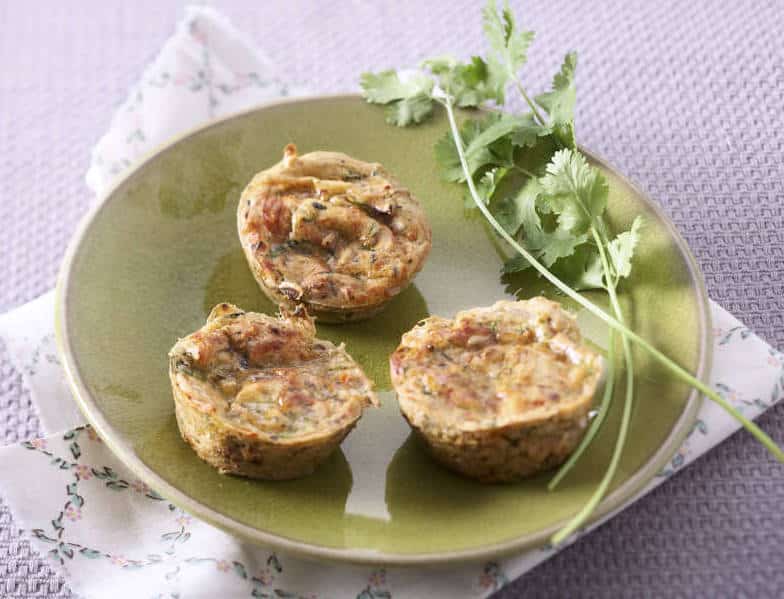 Bouchee courgettes-fromage