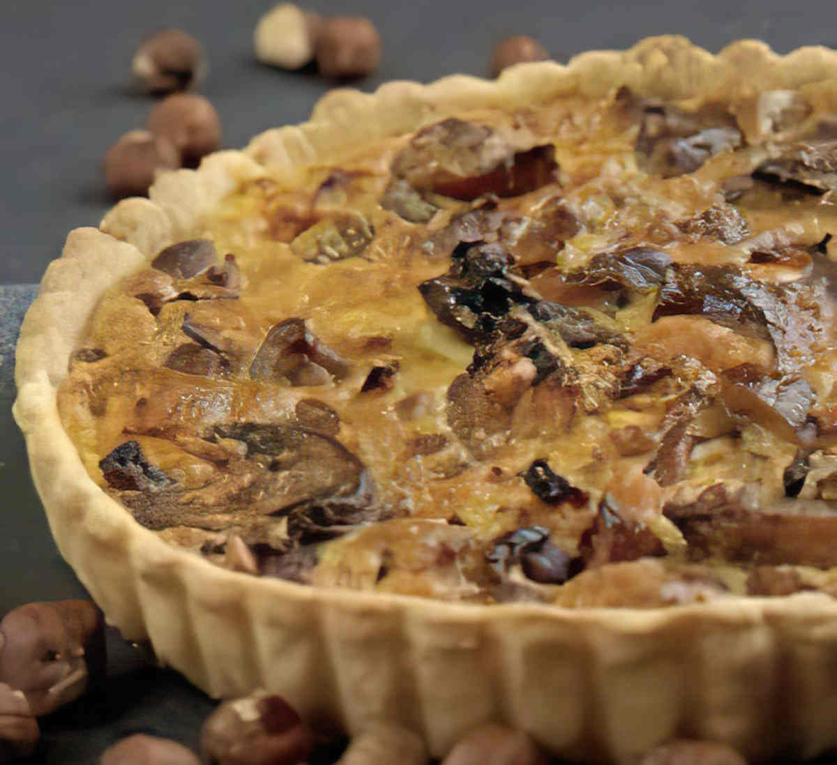 tarte chataigne girolle potiron