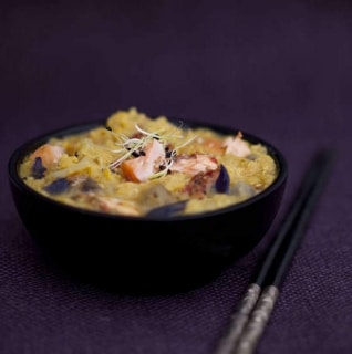 soupe de lentilles corail au haddock curcuma aneth