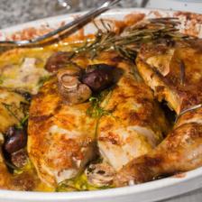 poulet estragon moutarde champignon