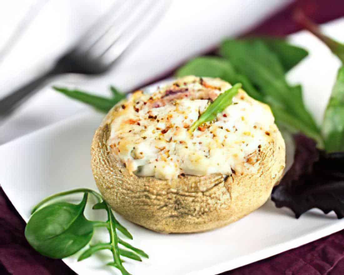 Champignons farcis au fromage frais