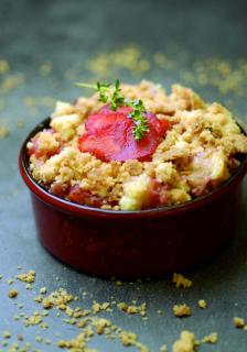 crumble pomme fraise