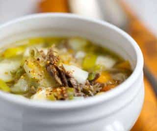 soupe legume canard confit