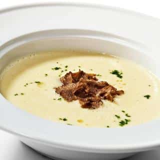 Soupe pomme de terre truffe