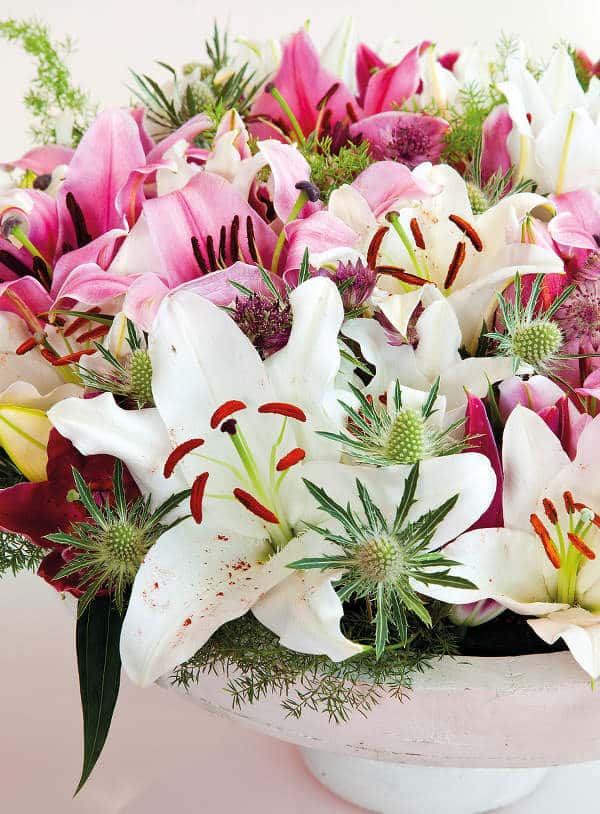 Un beau bouquet de Lys pour la Saint-Valentin