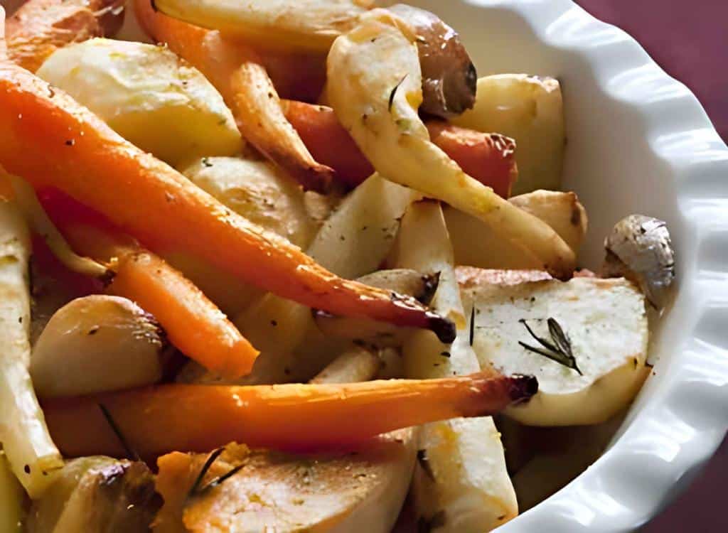 Légumes rotis au four - panais carotte navet