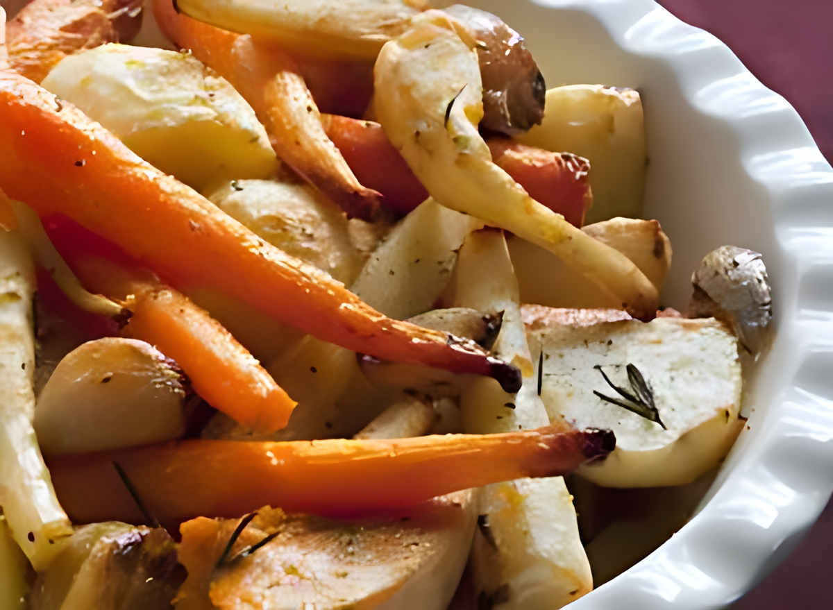 Légumes rotis au four - panais carotte navet