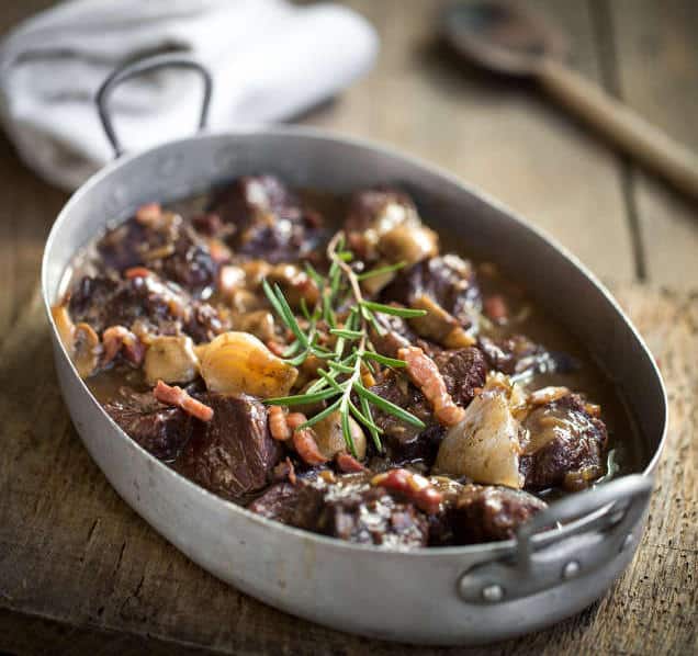 boeuf bourguignon lardon champignon