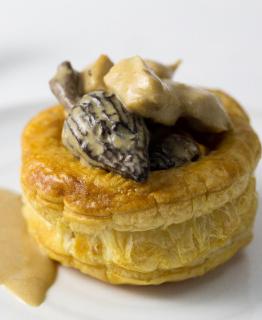 Vol-au-vent de volaille aux champignons des bois