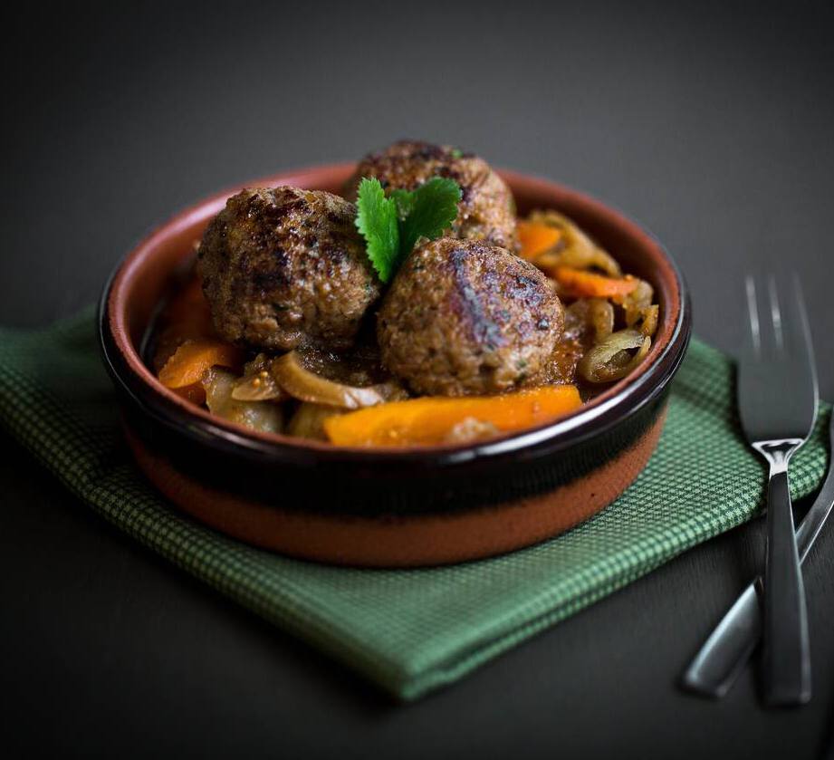 Boulettes de bœuf aux fruits secs, façon tajine