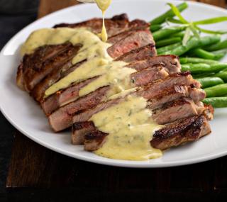 Pavé de boeuf sauce béarnaise recette