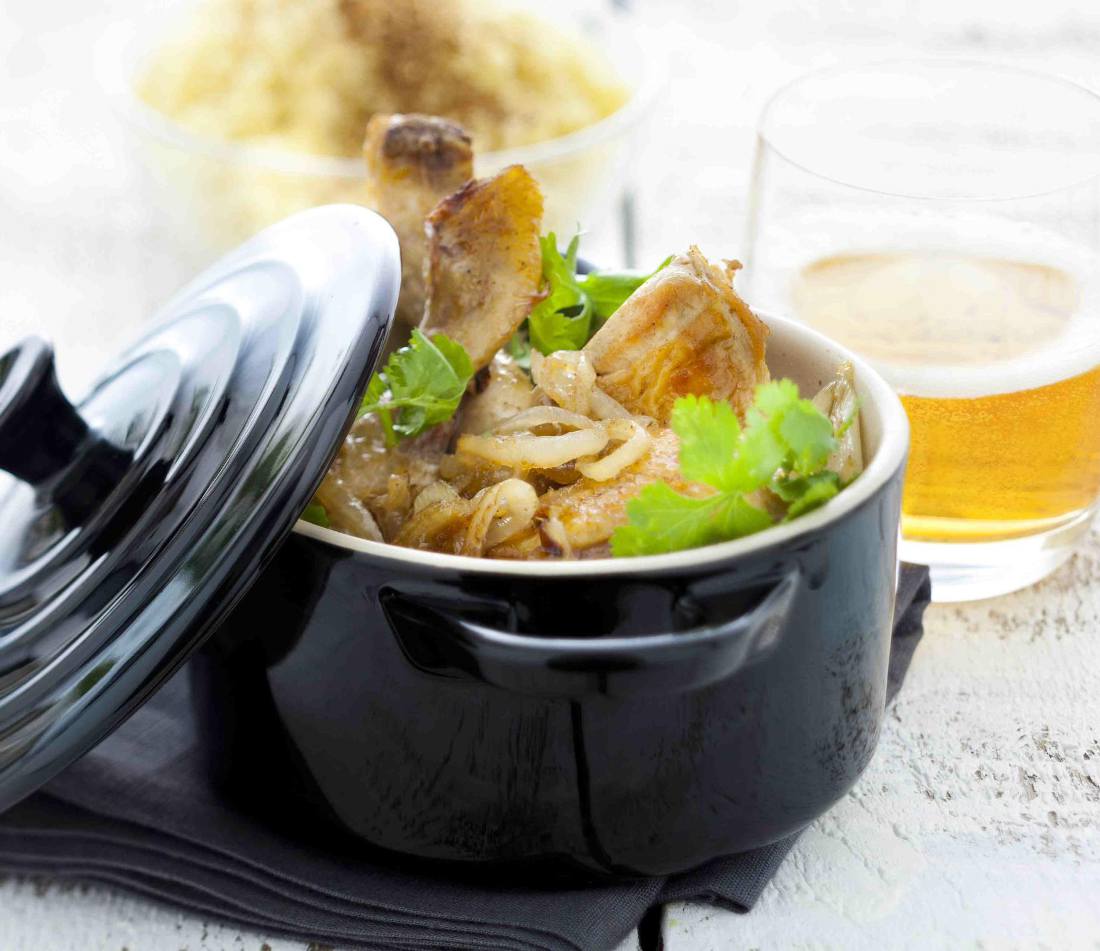 Poulet au cidre en cocotte