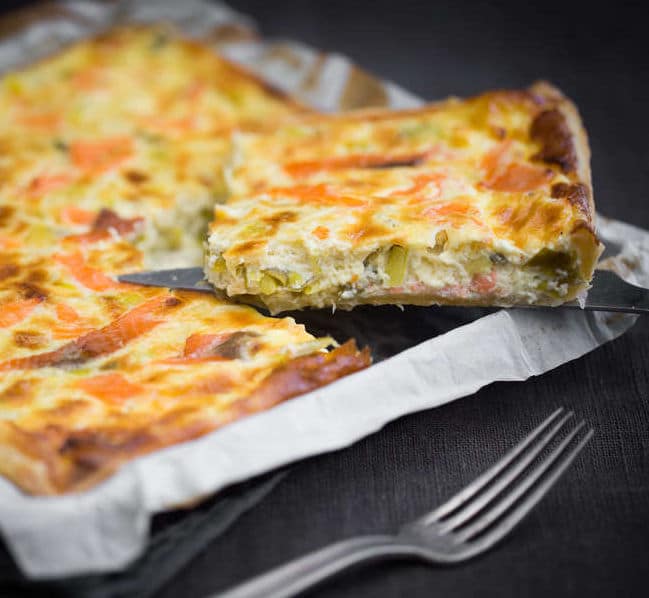 Tarte Aux Poireaux Et Au Saumon Fume La Belle Recette