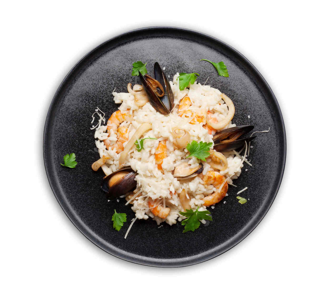 risotto moules parmesan