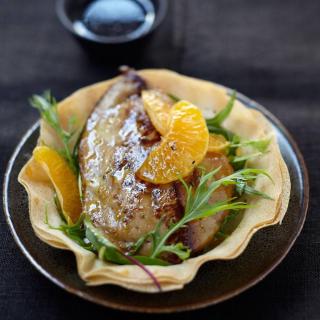 Foie gras de canard aux clémentines de Corse