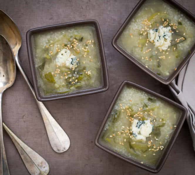 bouillon de legume au bleu