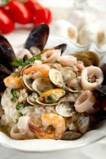 Risotto arcachonais aux fruits de mer