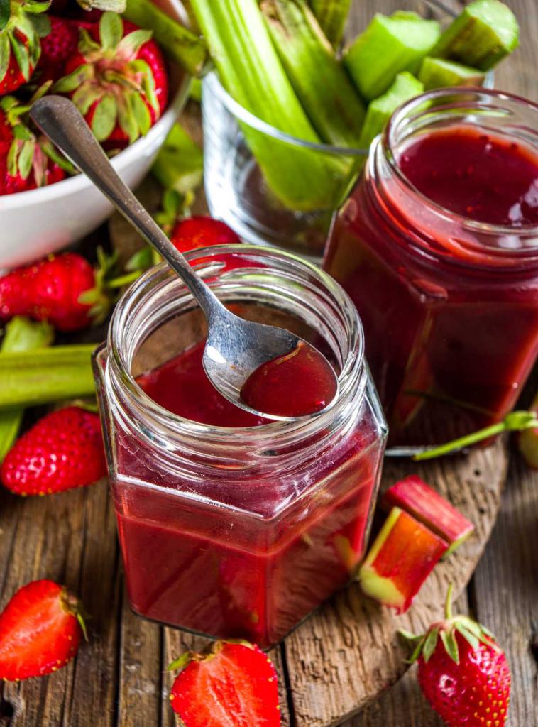 Confiture fraise rhubarbe recette