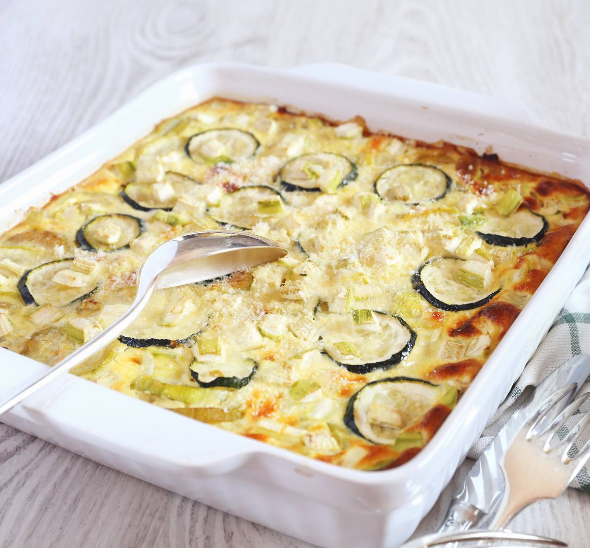 Gratin de courgettes à la brousse