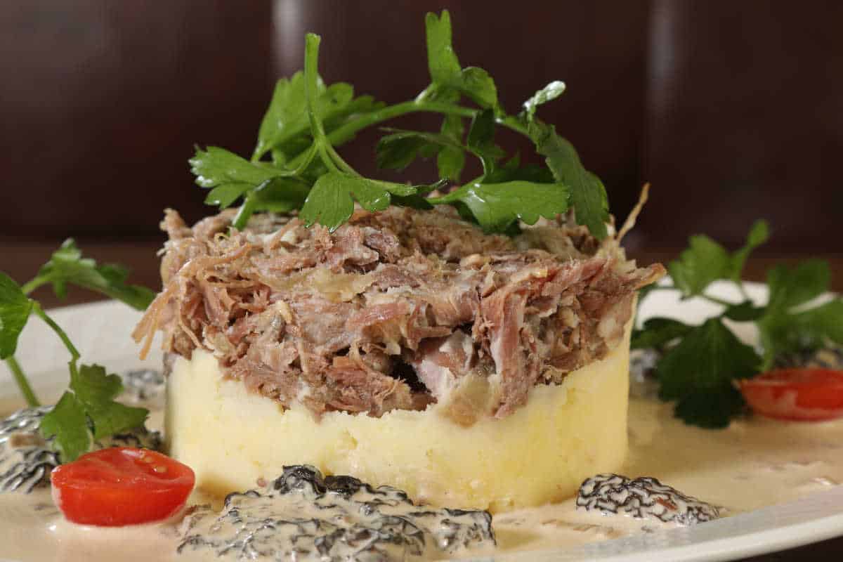 Hachis parmentier de canard panais