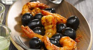 Gambas aux olives