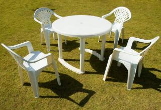 mobilier chaise table jardin plastique entretien