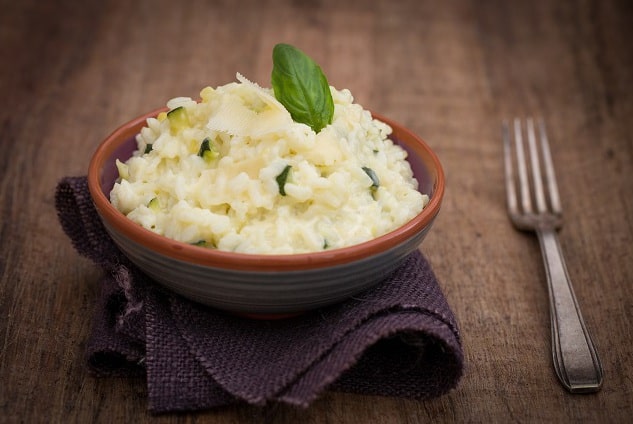 Risotto de courgette recette