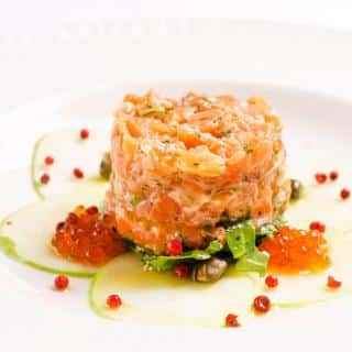 Tartare saumon melon