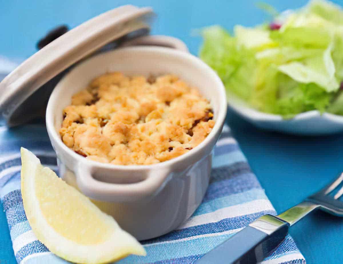 recette de crumble de thon