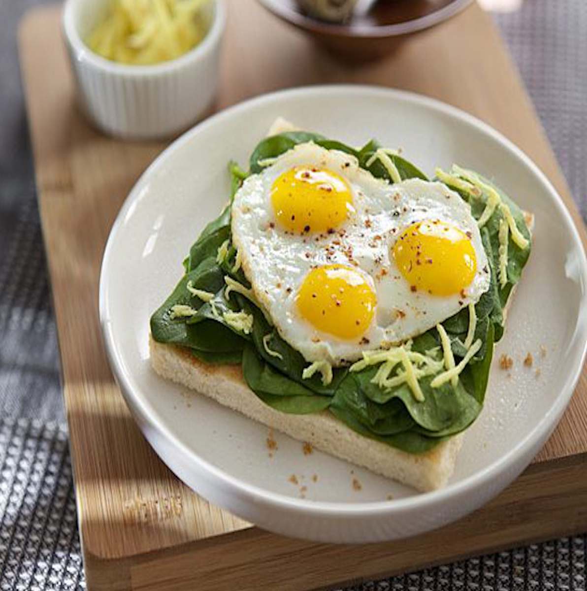 Croque-madame aux epinards