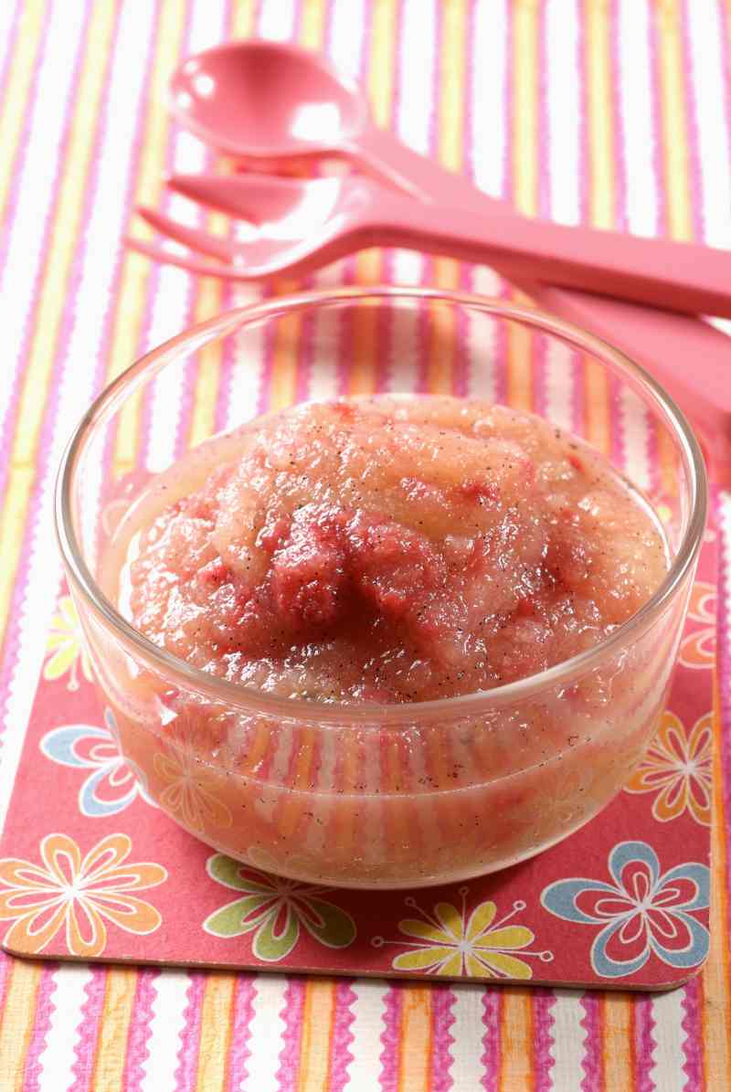 recette de compote pomme rhubarbe