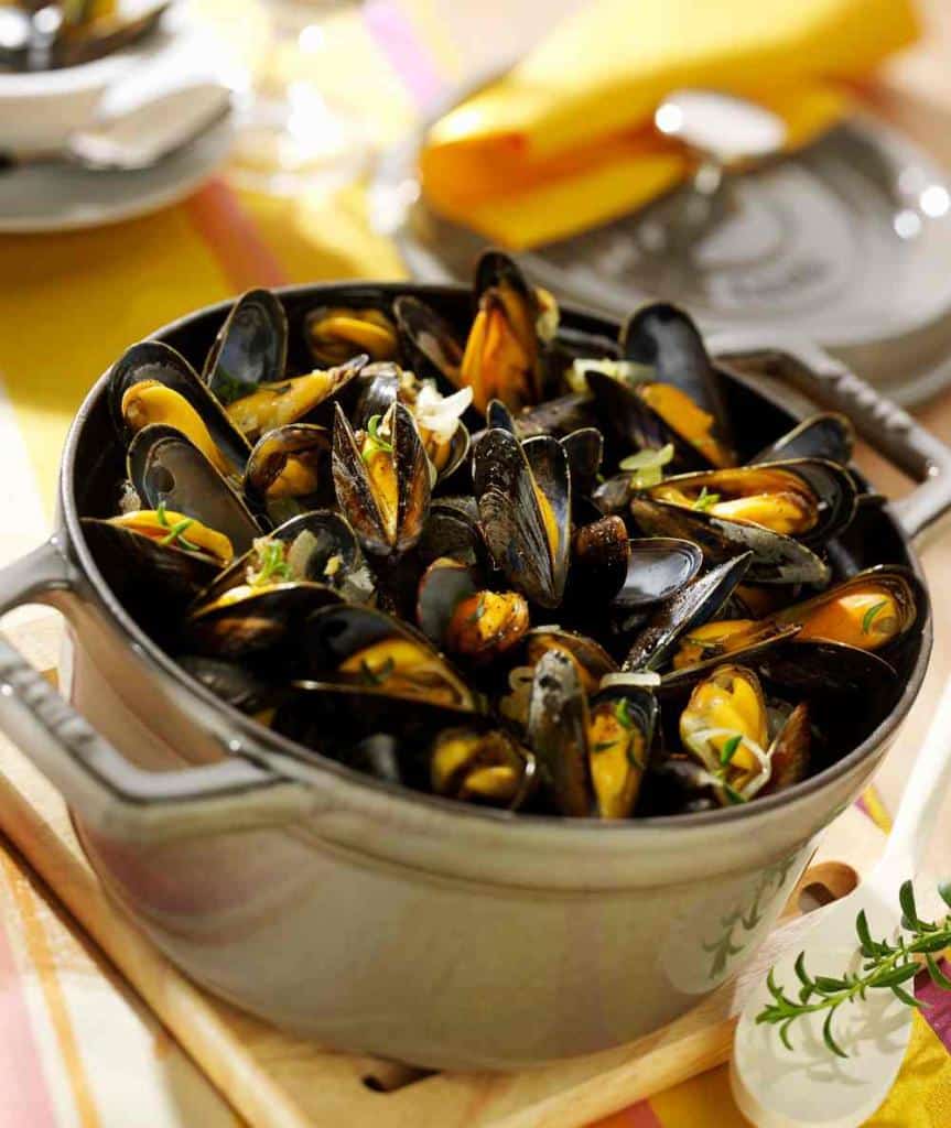 recette moules marinières au thym