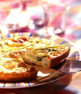 Quiche poireau chevre