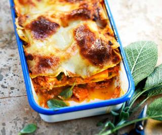 Recette de lasagnes au potimarron et à la courgette, porc et veau
