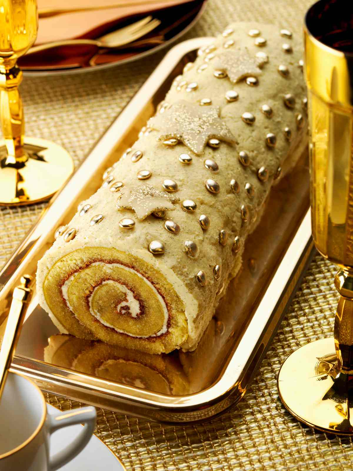 buche de Noël à la Vanille - recette facile