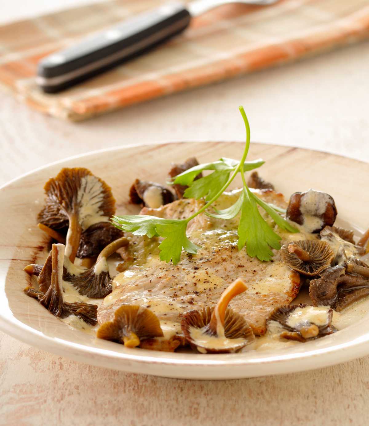 escalope de veau champignon a la creme