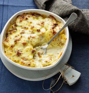 Gratin de pommes de terre au fromage frais