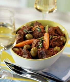 Daube de bœuf aux olives vertes