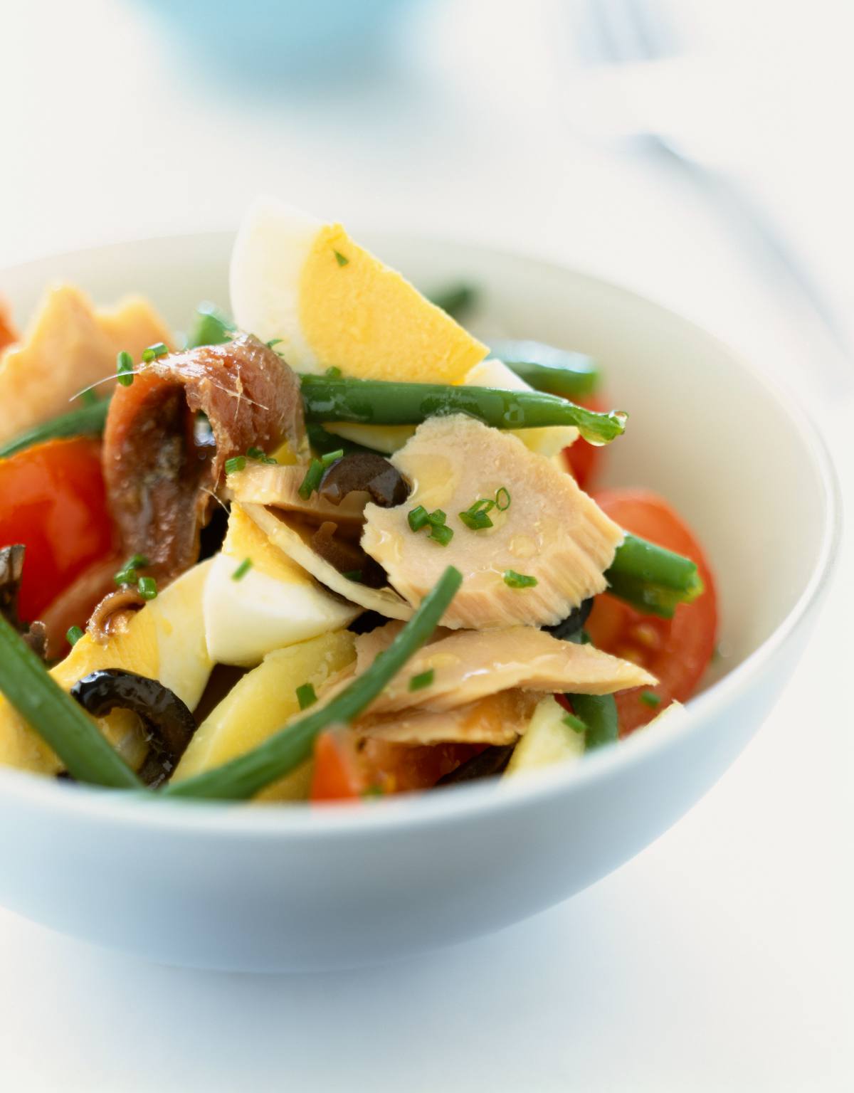 Salade niçoise facile, au thon et aux anchois