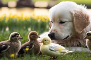 golden retriever et entente avec les autres animaux